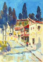 Картины - Сергей Бакаев. Крымский городок