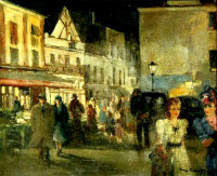 Картины - Сергей Кислаков. Ночной  Париж. Калле де Пари