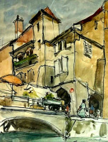 Картины - Сергей Кислаков. Деревенский вид