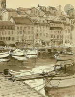 Картины - Сергей Кислаков. Канны. Старый порт