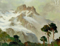 Картины - Сергей Кислаков. Горы под снегом