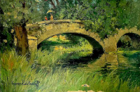 Картины - Сергей Кислаков. Каменный мостик