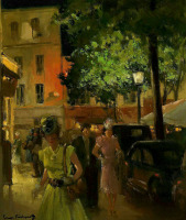 Картины - Сергей Кислаков. Ночной Монмартр