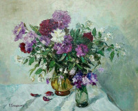 Картины - Пётр Столяренко. Садовые цветы