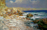 Картины - Пётр Столяренко. Море в Гурзуфе