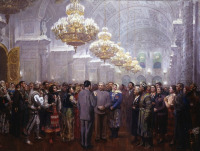 Картины - Сталин среди народа в Кремле.