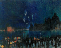 Картины - Борис Кустодиев. Ночная Венеция