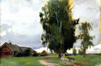 Картины - Борис Кустодиев. В деревне