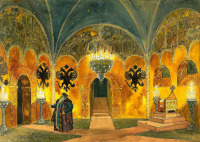 Картины - Борис Кустодиев. Сценография  оперы 