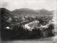 Прокопьевск - Панорама. Дома вдоль р.Абы за Горсадом.