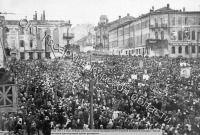 Курск - Митинг на Красной площади Курска 9 мая 1945 года в честь победы над фашистской Германией