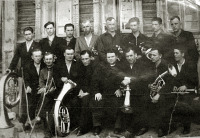 Лежнево - Новые Горки. Лежневский район. Духовой оркестр клуба Ново-Горкинской фабрики.