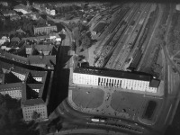 Калининград - Калининград (до 1946 г. Кёнигсберг). Северный вокзал и площадь Адольф Гитлер платц.