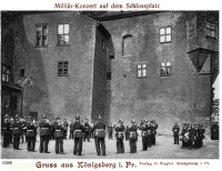 Калининград - Выступление военного оркестра на Замковой площади в Кёнигсберге. 1908 год