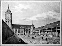 Калининград - Кёнигсберг. Внутренний двор Королевского замка до его реконструкции в 1864 году.
