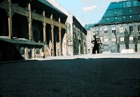 Калининград - Кёнигсберг. Внутренний двор и северо-восточный угол с главными воротами Королевского замка.