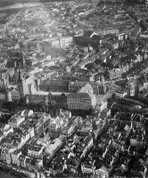 Калининград - Королевский замок. Вид с южной стороны. Аэрофотосъёмка Королевской горы. 1920-1930 гг.
