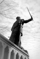Калининград - Памятник Кайзеру Вильгельму I у основания Замковой башни. 1933 - 1940.