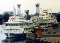 Калининград - Плавающий отель «Ганза» на набережной Маршала Баграмяна.
