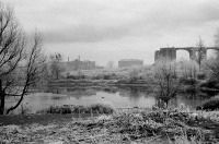 Калининград - Калининград. Нижний пруд. Вид на руины Штадтхалле.