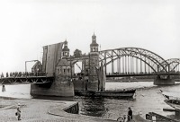 Советск - Тильзит. Мост Королевы Луизы. Открытие разводного участка моста. 1939 год.