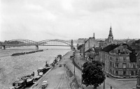 Советск - Тильзит. Вид на мост Королевы Луизы со стороны портовых складов на Мемельштрассе. 1936 год.