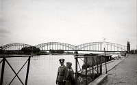 Советск - Тильзит. Вид на мост Королевы Луизы с западной набережной на Мемельштрассе.