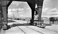 Советск - Тильзит. Набережная порта на Мемельштрассе западнее моста Королевы Луизы.
