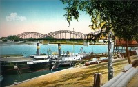 Советск - Тильзит. Пароходный причал в западной части от моста Королевы Луизы на Мемельштрассе.