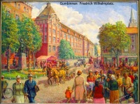 Гусев - Gumbinnen,  Friedrich Wilhelmplatz.