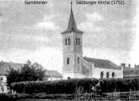 Гусев - Gumbinnen.  Salzburger Kirche.  Гусев. Зальцбургская кирха.