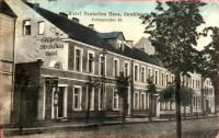 Гусев - Gumbinnen. Bahnhofstrasse. Hotel Deutsches Haus.