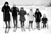 Гусев - Гусев. Юные лыжники в окрестностях города.