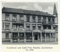 Гусев - Gumbinnen, Konditorei und Cafe Fritz Radtke.