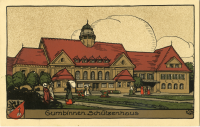 Гусев - Gumbinnen.  Schuetzenstrasse, Schuetzenhaus.