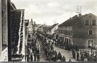 Гвардейск - Немецкие войска проходят в 1914 году Tapiau