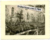 Калужская область - Кладбище немецких оккупантов из 19 ТД (19 PzD) у церкви Святого Николая Чудотворца в Милятино во время немецкой оккупации