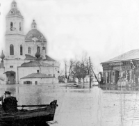 Таруса - Таруса - исторически русский город. Половодье. 1908 год.