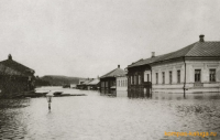Таруса - Таруса - исторически русский город.  Наводнение 1908 года.