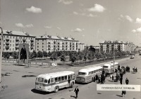 - Привокзальная 1970 годы автобусы Лаз и Икарус 55