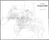 Краснодар - План Краснодара 1942 г., составленный немецкими топографами в период оккупации