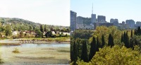 Сочи - Фотосравнения. Сочи. Вид с запада. Река Сочи, 1912-2015