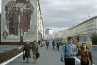 Норильск - Норильск. На одной из улиц города. 1993 год.