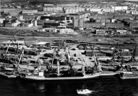 Дудинка - Панорама города и порта.