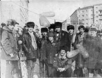 Дудинка - Сотрудники ТГЭ на Первомайской демонстрации.